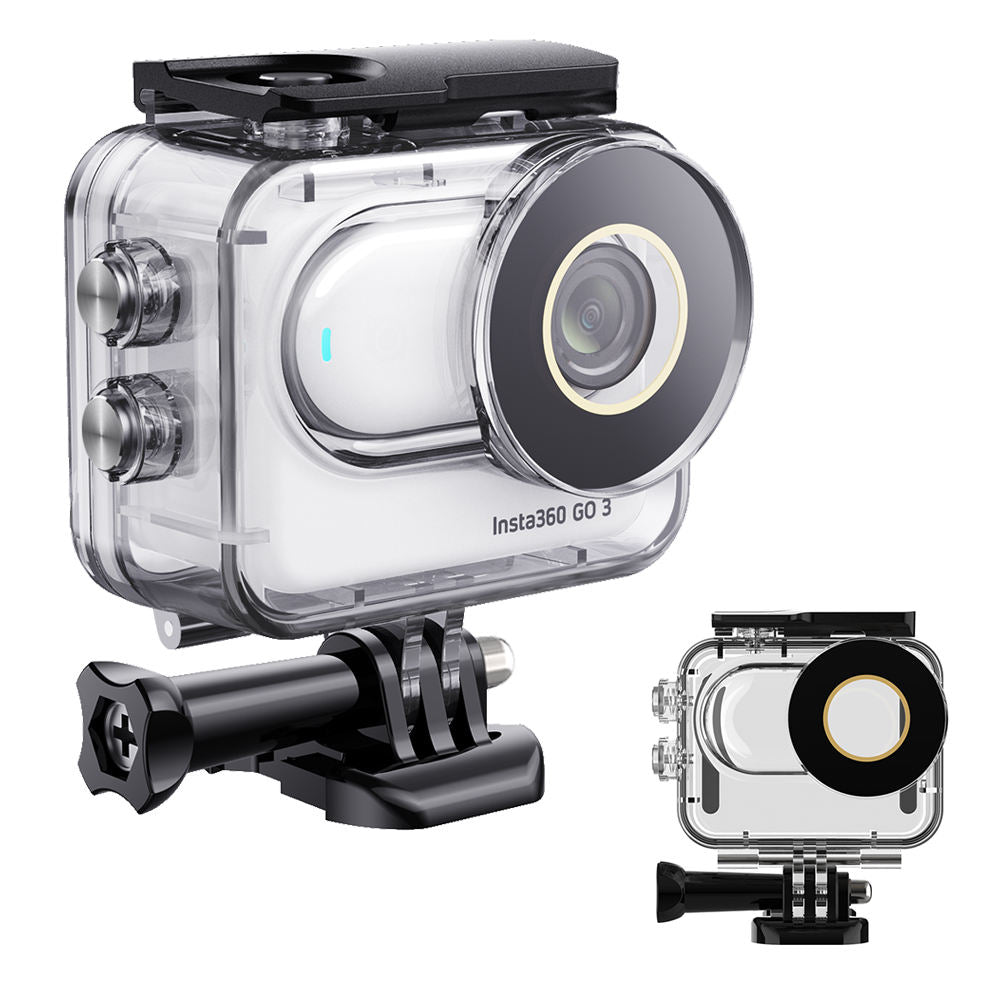 HONGDAK Waterproof Protective case 197ft/60m Underwater Dive Housing Shell Dive Insta360 GO 3 Case