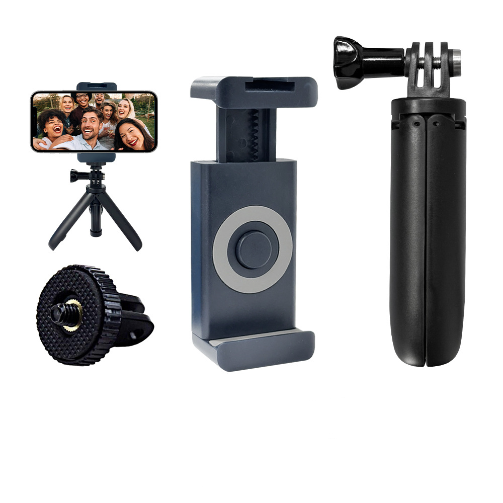 Hongdak for Gopro Accessories Mini Extended Selfie Stick Live Tripod Selfie Stick Induction Telescopic Mobile Phone Clamp